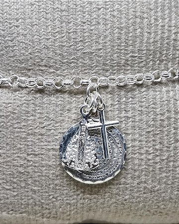 Pulseira Prata Elo Português - 18 Cm