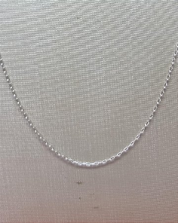 Corrente Prata 60cm Cartie 1,3mm