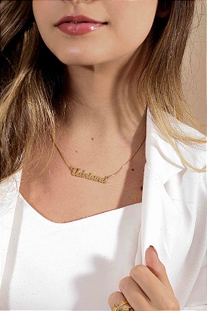 Colar Personalizado com nome, Colar Gravado