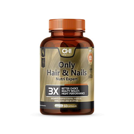 ONLY HAIR AND NAILS (CABELOS E UNHAS 100% IDR) 60 CAPS