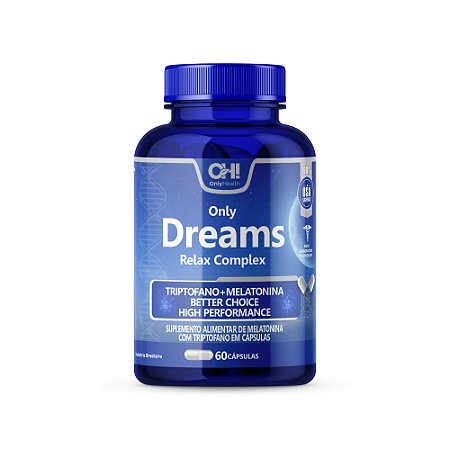 ONLY DREAMS (MELATONINA + TRIPTOFANO 250MG) 60 CAPS