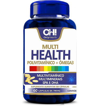 Multi Health Polivitamínico de A-Z Com Ômega 3 Meg-3