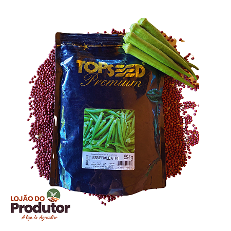 Sementes de Quiabo Esmeralda F1 Hibrido Topseed - 10 mil sementes