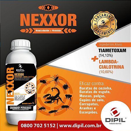 Nexxor 100ml Líquido Contra Barata Pulga Mosca Aranha Dipil