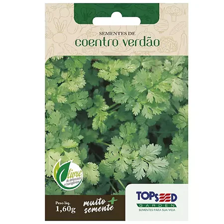 SEMENTES DE COENTRO VERDÃO TopSeed Garden Unico