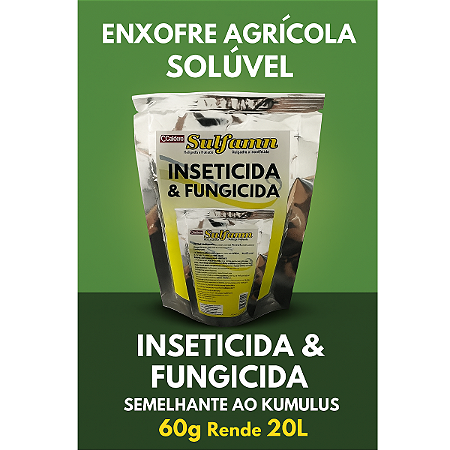 Enxofre Sulfan agrícola solúvel (semelhante Kumulus) 60g - Rende 20 Litros