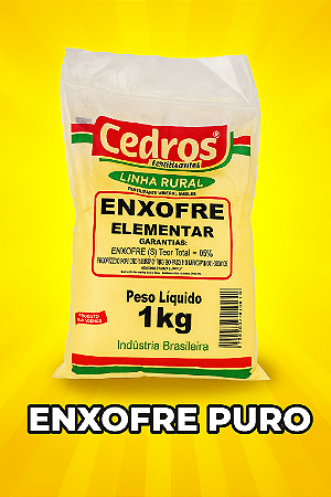 Enxofre Puro Agrícola uso geral - 1 kg OFERTA!