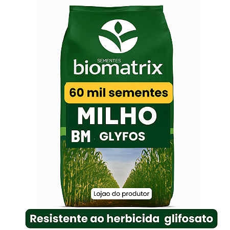 Semente Milho Biomatrix Glyfos Rr Resistente Roundup Glifosato- 60 Mil Sementes