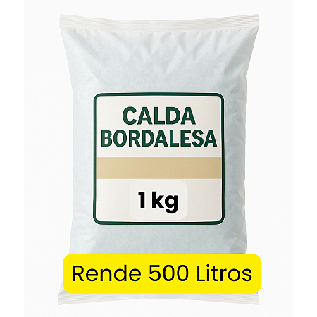 Calda Bordalesa 1 kg - rende 500 L - Fungicida Inseticida