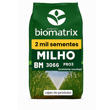 Semente Milho Hibrido Biomatrix 3066 Pro3 - 2.000 Sementes