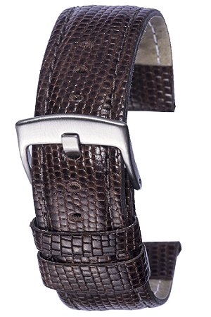 PULSEIRA DE COURO LIZARD MARROM
