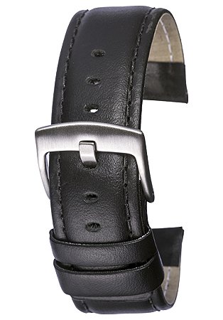PULSEIRA DE COURO LISO PRETO