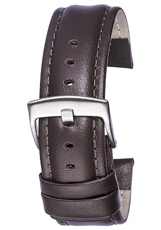 PULSEIRA DE COURO LISO MARROM