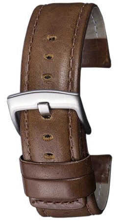 PULSEIRA DE COURO LISO HAVANA