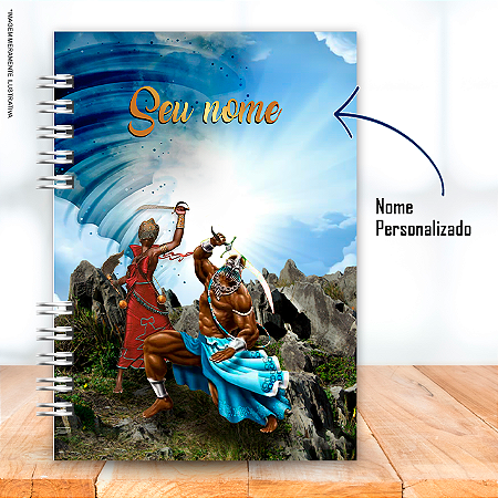Caderno A5 Orixás Ogum e Oyá