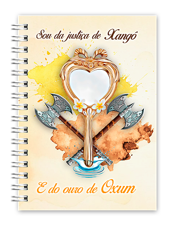 Caderno A5 Orixá Oxum e Xangô