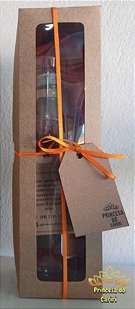 Kit para presente Aguardente Princesa do Cariri | Seriguela 275mL + Copo dose