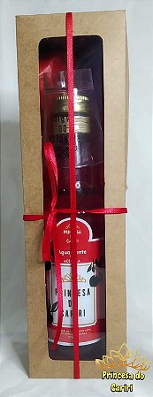 Kit para presente Aguardente Princesa do Cariri | Acerola 275mL + Copo dose