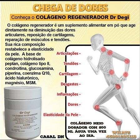 Colágeno pó regenerador