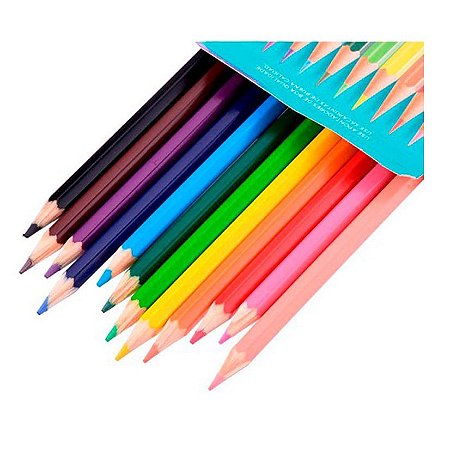 Lápis De Cor Multicolor Caixa Com 12 Cores