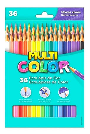 Lápis De Cor  Multicolor Caixa Com 24 Cores