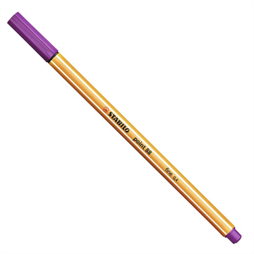 Caneta Fine Pen Stabilo 0.4mm - Roxa