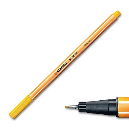 Caneta Fine Pen Stabilo 0.4mm - Amarela