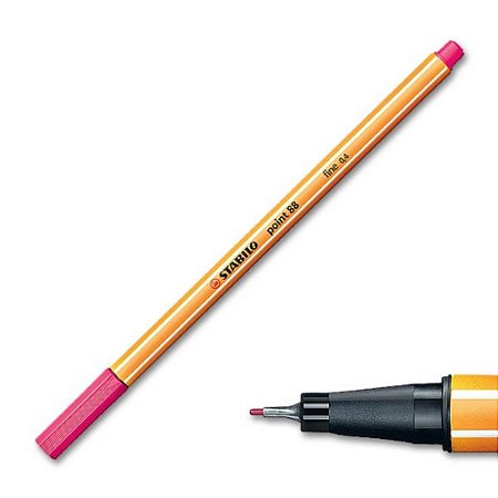 Caneta Fine Pen Stabilo 0.4mm - Rosa