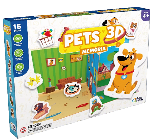 Jogo Da Memória Pets 3D