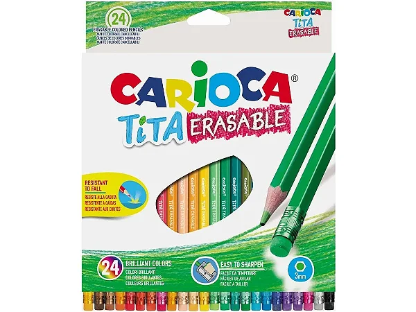 Lápis de Cor Apagáveis Carioca Tita