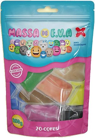 Massa de E.V.A para Modelagem - 20 Cores