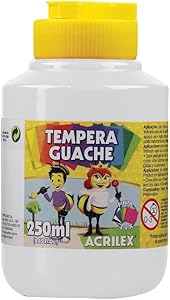 Tinta Guache Acrilex 250g - Branca