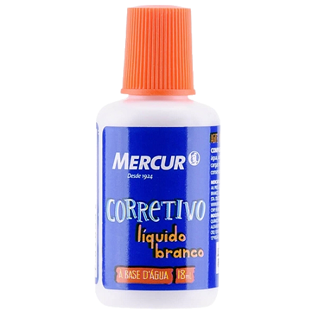 Corretivo Líquido Mercur 18ml com Pincel
