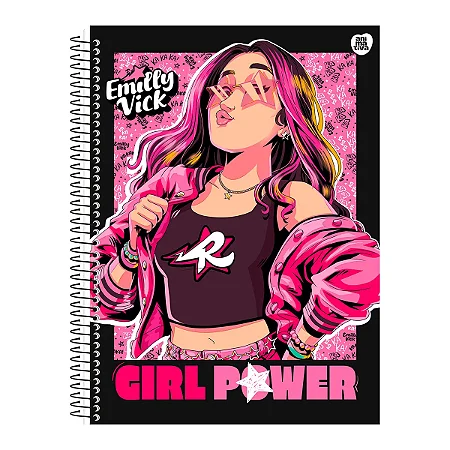 Caderno Espiral Dos Rosa – 1 Matéria | 80 Folhas