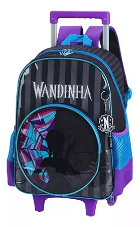 Mochila de Rodinhas Wandinha Preta
