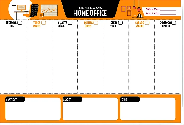 Planner Semanal Home Office