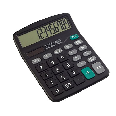 Calculadora de Mesa 12 Dígitos BRW- Teclas Extras Grandes