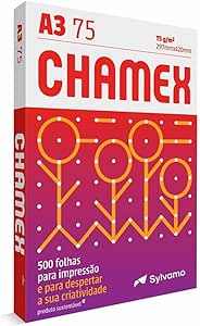 Papel Sulfite Chamex A3 75g/m² – 500 folhas