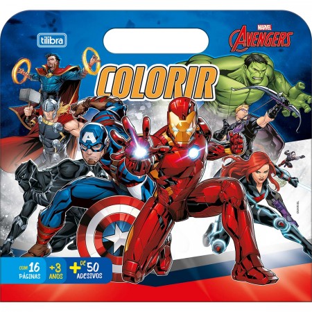 Álbum para Colorir Maleta Avengers