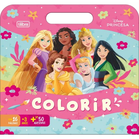 Álbum para Colorir Maleta Princesas Disney