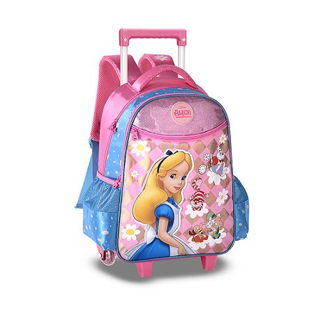 Mochila com Rodinhas Disney Alice no País das Maravilhas