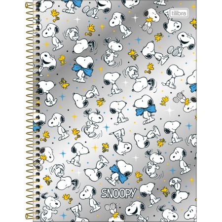 Caderno Universitário Snoopy Tilibra 1x1 (Modelos Sortidos)