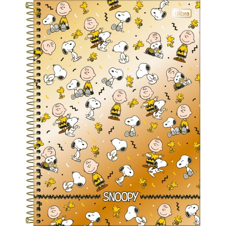 Caderno Universitário Snoopy Tilibra 10x1 (Modelos Sortidos)