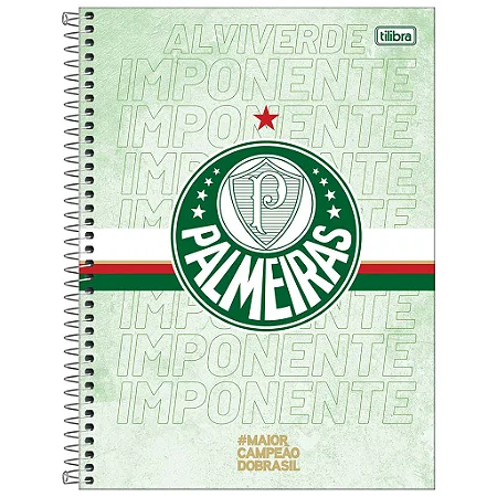 Caderno Espiral Palmeiras – 1 Matéria | 80 Folhas