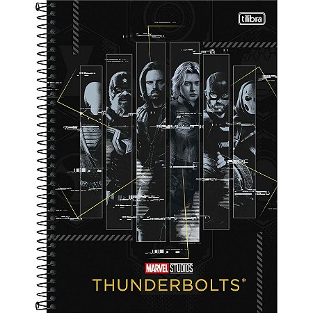 Caderno Espiral Thunderbolts – 1 Matéria | 80 Folhas
