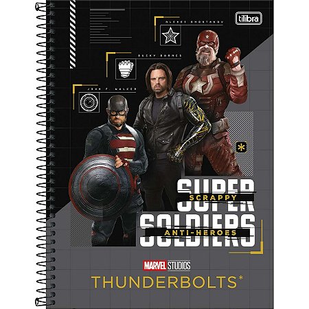 Caderno Espiral Thunderbolts – 10 Matérias | 160 Folhas