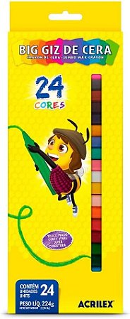 Big Giz de Cera Acrilex – 24 Cores