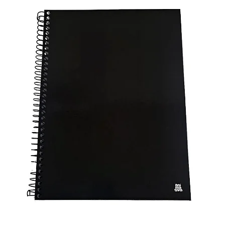 Caderno Universitário KBOM Black – 1 Matéria | 70 Folhas
