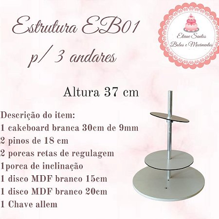 Estrutura EB01 p/ 3 andares