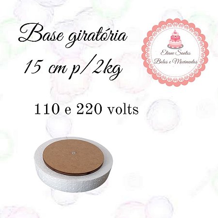 Base giratória para bolo - 15 cm p/ 2 kg